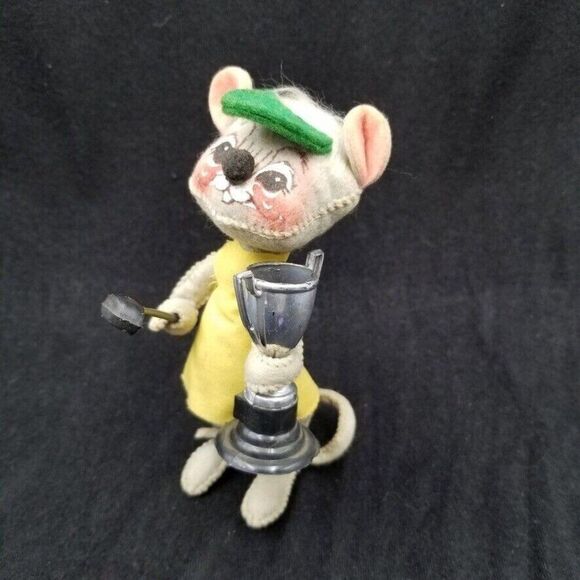 Vintage 60s Annalee Mobilitee Mouse Figurine Doll Golf Golfer Trophy - Picture 1 of 5